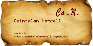 Csintalan Marcell névjegykártya